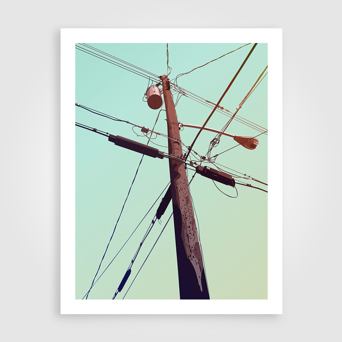 telephone poles - pacific