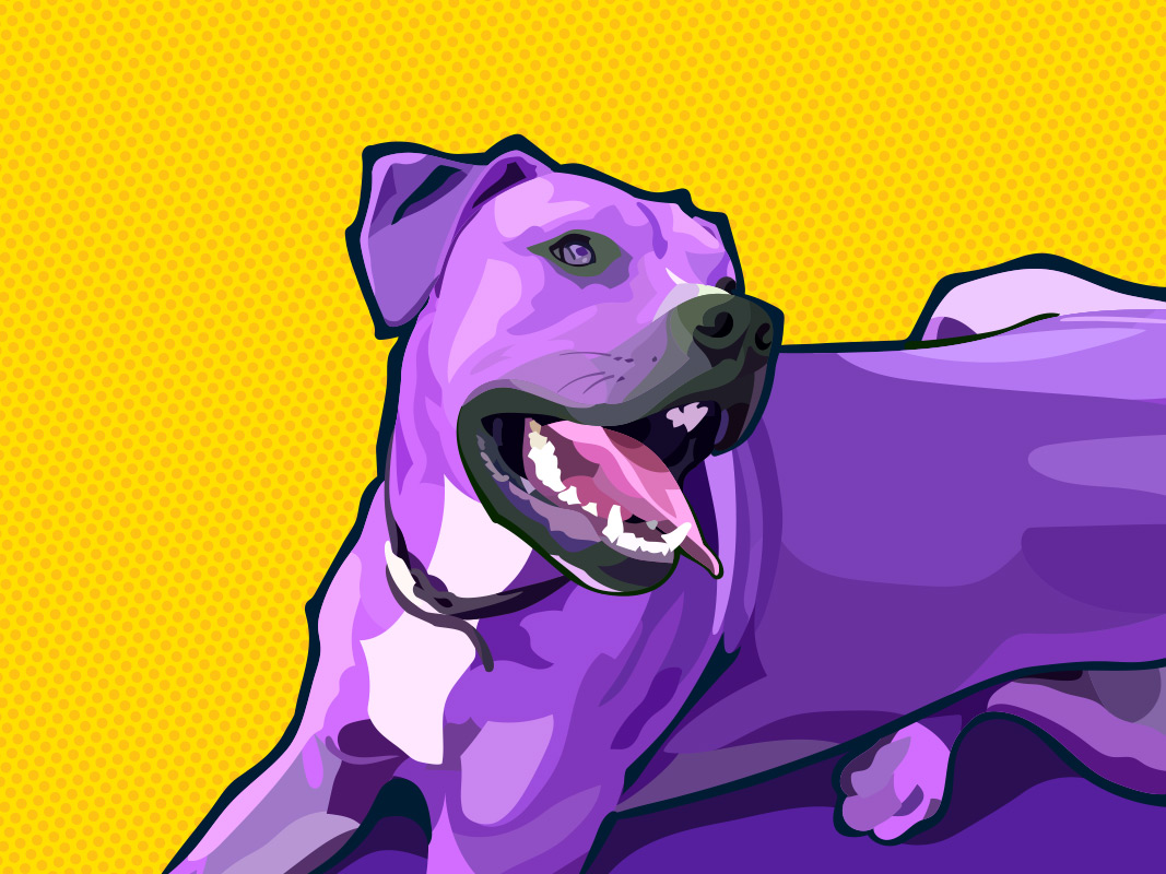 Pop art pup